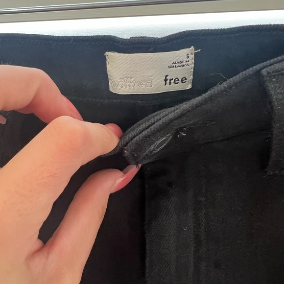 Wilfred Free Black Denim Skirt - Picture 3 of 3